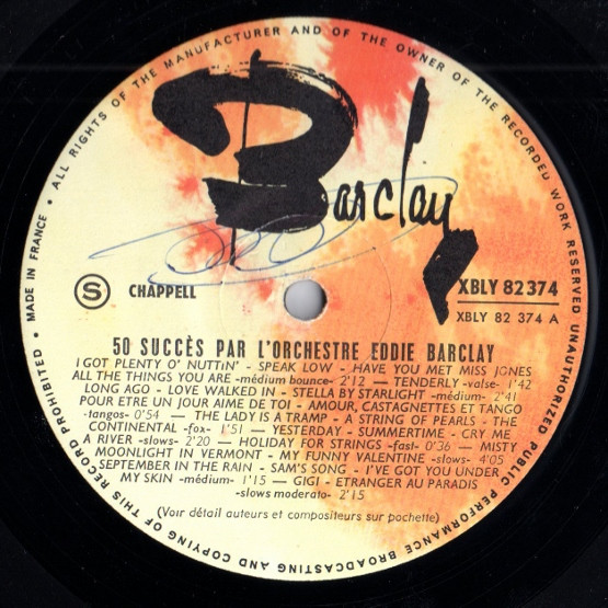 Eddie Barclay Et Son Orchestre-1
