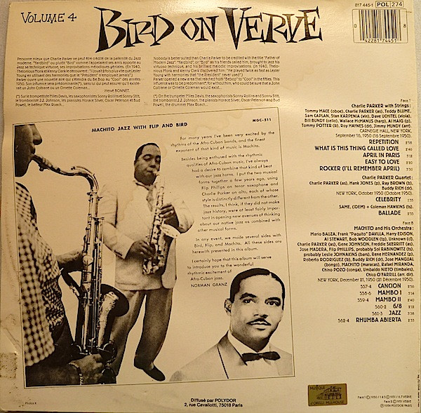 Charlie Parker, Machito Supervised By Norman Granz-1