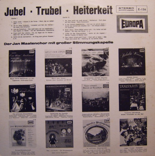 Der Jan Maaten-Chor Mit Großer Unknown Artist-1