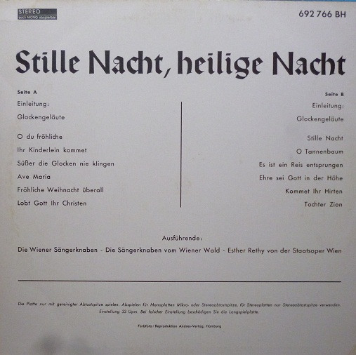 Die Wiener Sängerknaben / Die Sängerknaben Vom Wienerwald / Esther Réthy-1
