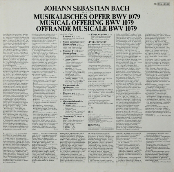 Johann Sebastian Bach / Linde-Consort-1