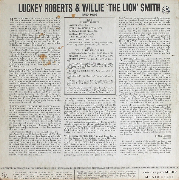 Charles "Luckey" Roberts & Willie "The Lion" Smith-1
