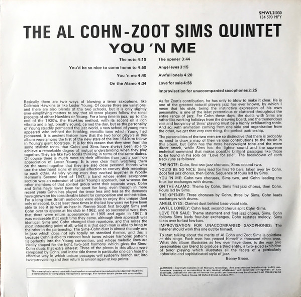 Al Cohn - Zoot Sims Quintet-1