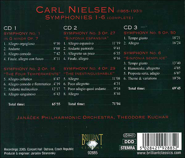Carl Nielsen - Janacek Philharmonic Orchestra, Theodore Kuchar-1