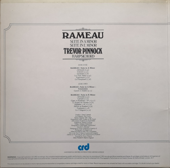 Jean-Philippe Rameau - Trevor Pinnock-1