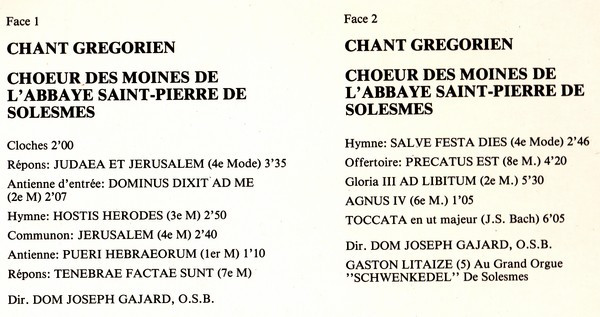 Chœur Des Moines De L'Abbaye Saint-Pierre De Solesmes, Dom Joseph Gajard-1