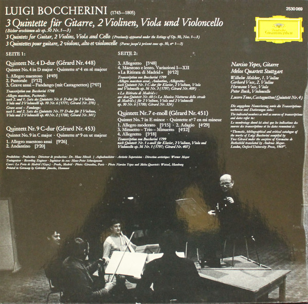 Luigi Boccherini, Narciso Yepes, Melos Quartett ∙ Lucero Tena-1
