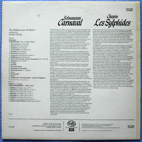 Frédéric Chopin / Robert Schumann - Philharmonia Orchestra, Robert Irving (2)-1
