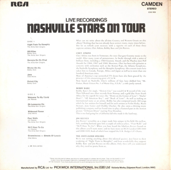 Chet Atkins / Bobby Bare / Jim Reeves / The Anita Kerr Singers-1