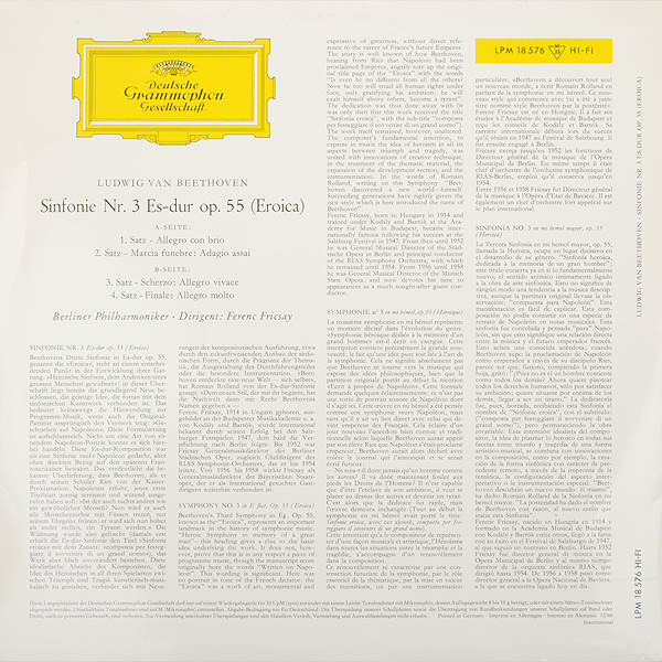 Ludwig Van Beethoven, Berliner Philharmoniker, Ferenc Fricsay-1