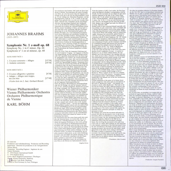 Johannes Brahms - Karl Böhm, Wiener Philharmoniker-1