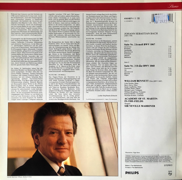 Johann Sebastian Bach / William Bennett (3), Sir Neville Marriner, The Academy Of St. Martin-in-the-Fields-1