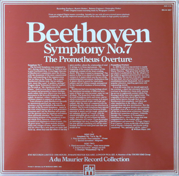 Ludwig Van Beethoven - Philharmonia Orchestra Conducted By Kurt Sanderling-1
