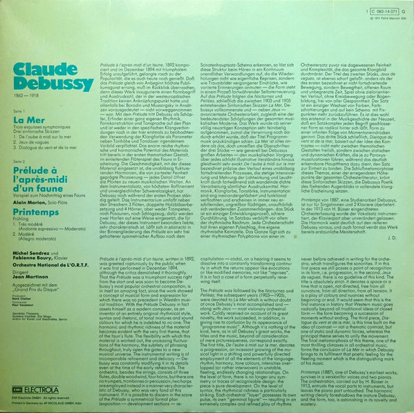 Claude Debussy - Jean Martinon - Orchestre National De France-1