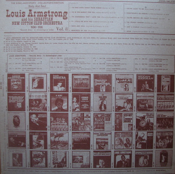 Louis Armstrong And His Sebastian New Cotton Orchestra-1