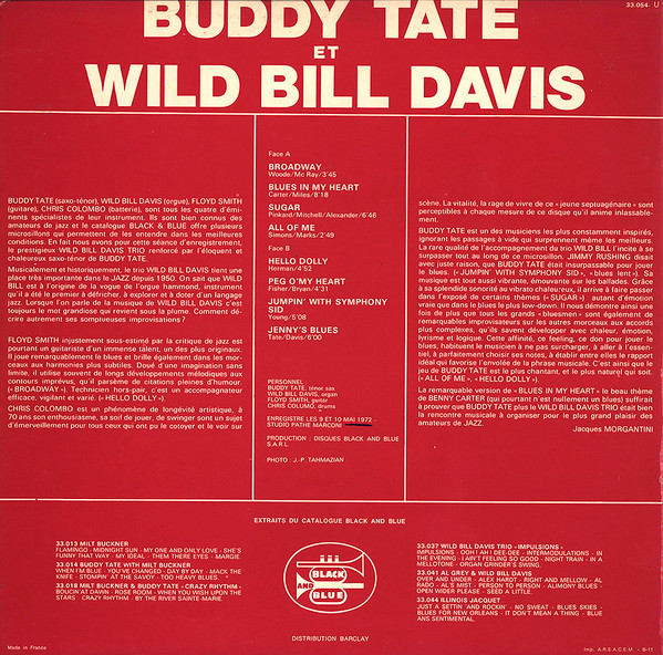 Buddy Tate Et Wild Bill Davis-1
