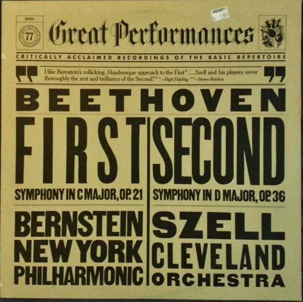 Ludwig van Beethoven - Leonard Bernstein, New York Philharmonic / George Szell, The Cleveland Orchestra-0