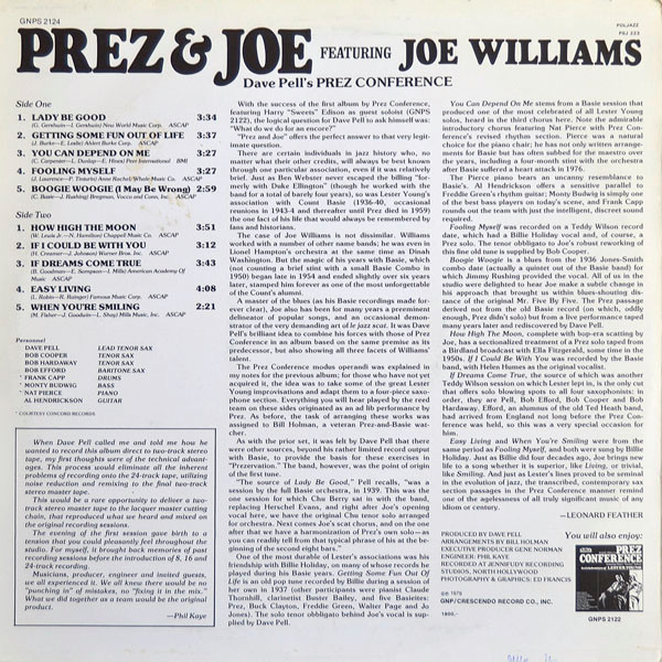 Dave Pell's Prez Conference Featuring Joe Williams-1