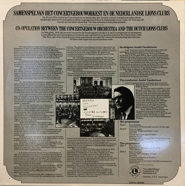 Concertgebouworkest , Dirigent: André Vandernoot-1