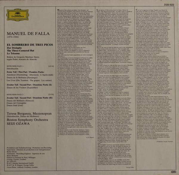 Manuel De Falla, Teresa Berganza · Boston Symphony Orchestra, Seiji Ozawa-1