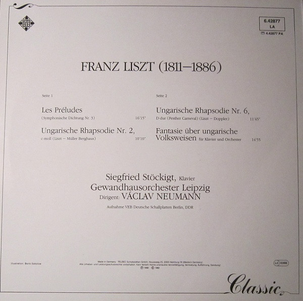 Franz Liszt - Siegfried Stöckigt, Gewandhausorchester Leipzig, Václav Neumann-1