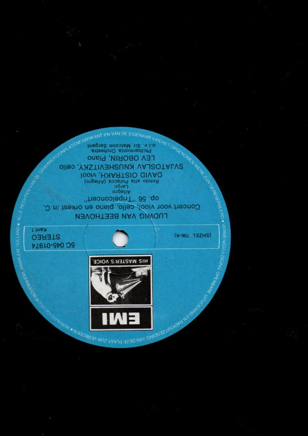 David Oistrach, Sviatoslav Knushevitsky, Lev Oborin, Pierre Fournier, Alceo Galliera, Sir Malcolm Sargent, Philharmonia Orchestra-1