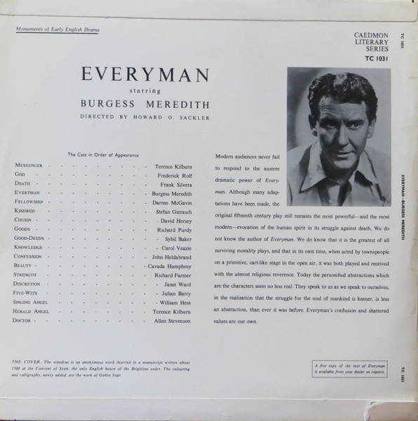 Burgess Meredith, Howard Sackler-1