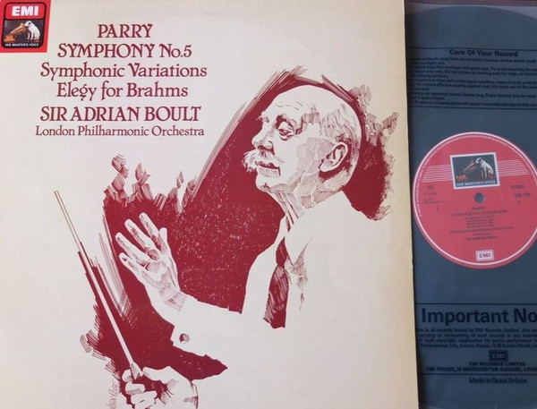 Charles Hubert Hastings Parry, Sir Adrian Boult, London Philharmonic Orchestra-1