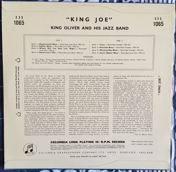 King Oliver's Jazz Band-1