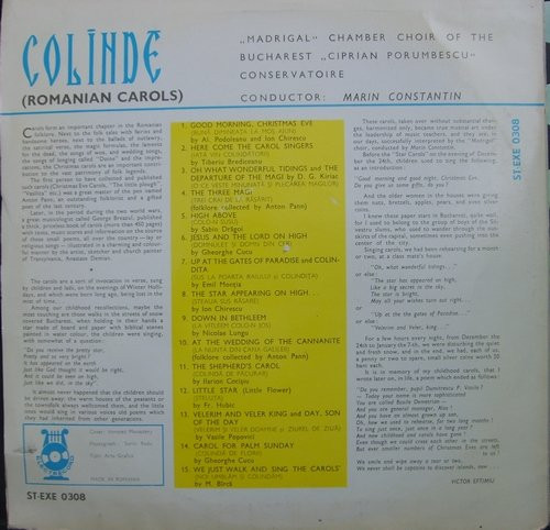 Corul Madrigal Dirijor: Marin Constantin-1