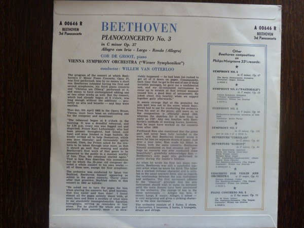 Ludwig Van Beethoven, Cor De Groot, Wiener Symphoniker, Willem Van Otterloo-1