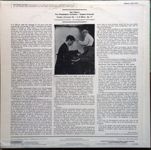Frédéric Chopin, Van Cliburn, The Philadelphia Orchestra, Eugene Ormandy-1