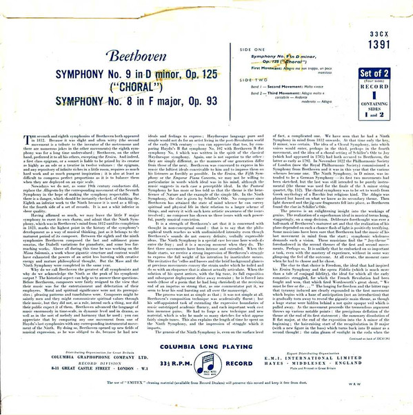 Ludwig van Beethoven, Elisabeth Schwarzkopf, Marga Höffgen, Ernst Haefliger, Otto Edelmann, Singverein Der Gesellschaft Der Musikfreunde, Philharmonia Orchestra, Herbert von Karajan-1