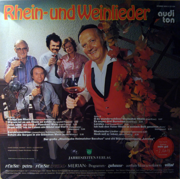 Der Große Rheinische Heimatchor Bacchus Und Die Bläservereinigung Loreley-1