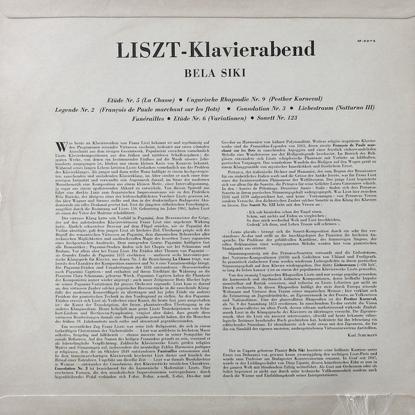 Franz Liszt, Bela Siki-1