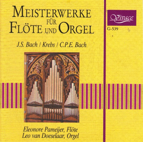 Johann Sebastian Bach / Johann Ludwig Krebs / Carl Philipp Emanuel Bach - Eleonore Pameijer & Leo van Doeselaar-0