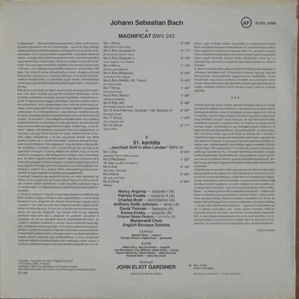 Johann Sebastian Bach - The Monteverdi Choir, The English Baroque Soloists, John Eliot Gardiner, Nancy Argenta, Patrizia Kwella, Charles Brett, Anthony Rolfe Johnson, David Thomas (9) / Emma Kirkby-1