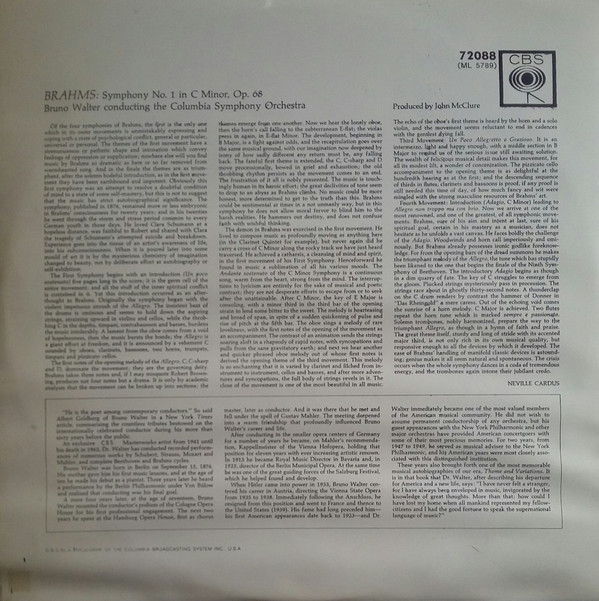 Johannes Brahms - Bruno Walter Conducting Columbia Symphony Orchestra-1