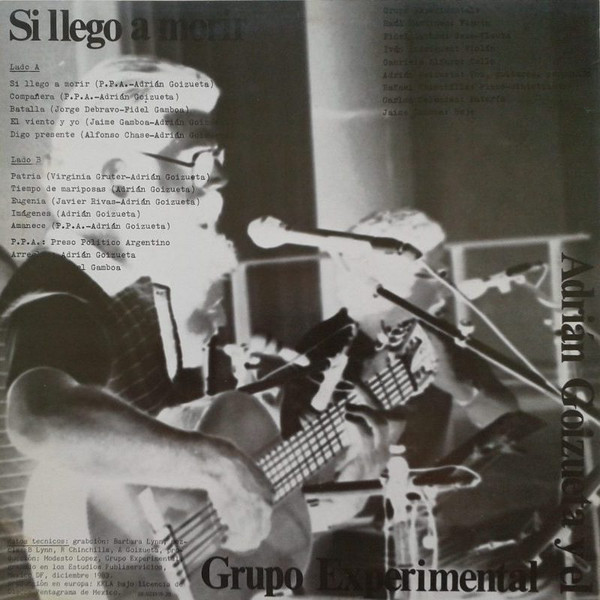 Adrián Goizueta Y El Grupo Experimental-1
