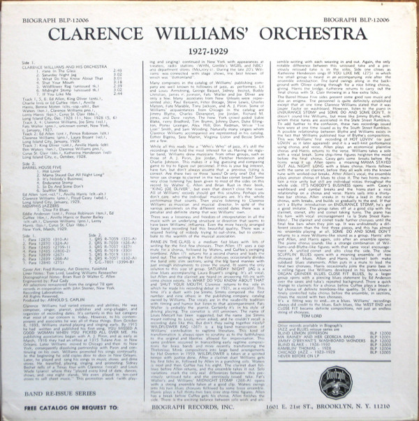 Clarence Williams And His Orchestra-1