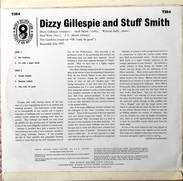 Dizzy Gillespie And Stuff Smith-1