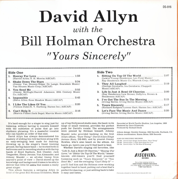 David Allyn With The Bill Holman And His Orchestra-1