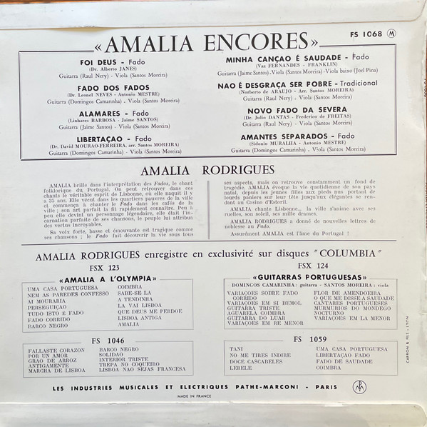 Amália Rodrigues Avec Domingos Camarinha, Santos Moreira-1