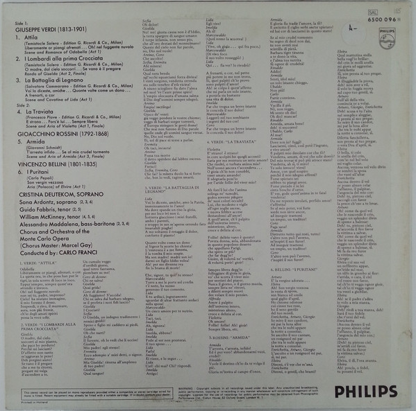 Cristina Deutekom, Vincenzo Bellini, Gioacchino Rossini, Giuseppe Verdi-1