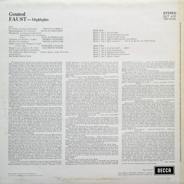 Charles Gounod, Franco Corelli, Joan Sutherland, Nicolai Ghiaurov, London Symphony Orchestra, Richard Bonynge-1