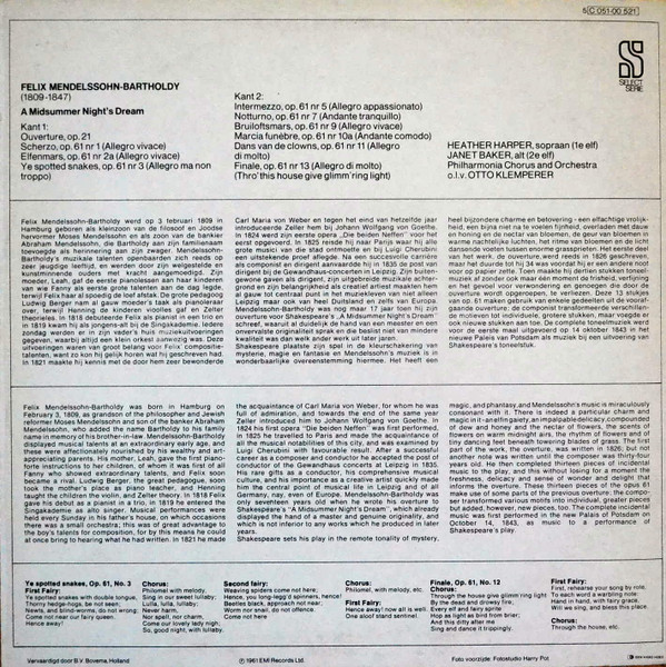 Felix Mendelssohn-Bartholdy - Heather Harper, Janet Baker, Philharmonia Orchestra, Otto Klemperer-1
