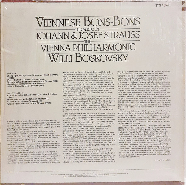 Johann Strauss Jr., Josef Strauß, Willi Boskovsky, Wiener Philharmoniker-1