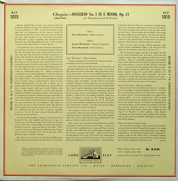 Frédéric Chopin, Alexander Brailowsky, RCA Victor Symphony Orchestra, William Steinberg-1