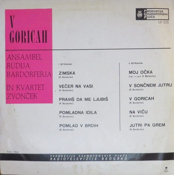 Ansambel Rudija Bardorferja In Kvartet Zvonček-1