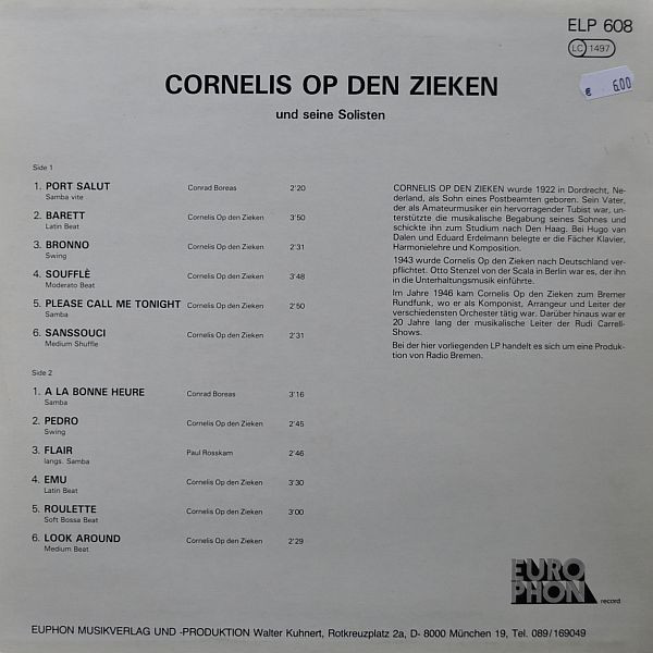 Cornelis Op Den Zieken Und Seine Solisten-1